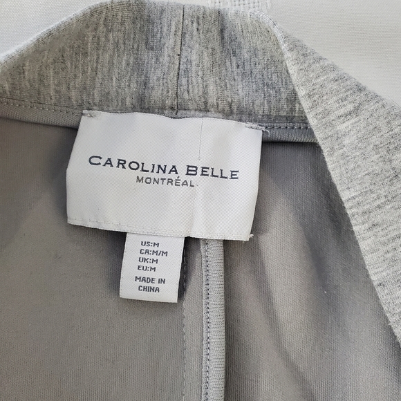 Carolina Belle Montreal Asymmetrical Open Front Cardigan Jacket Size M - Picture 2 of 10
